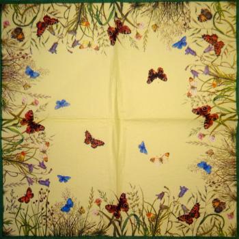 SL-121 Butterflies - 3-ply (yellow) - Ihr - V&A Museum